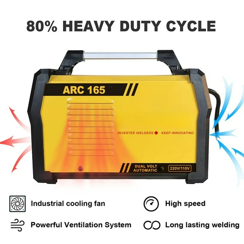 

ARC165 110 В/220 В 165A Портативный сварочный аппарат MMA с двойным напряжением Stick ARC Ручной сварочный аппарат для домашнего использования DIY