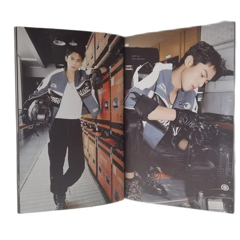 Wang Hedi Fotoalbum Boek Dylan Wang Cang Lan Jue Figuur Schilderen Art Fotoboek Postkaart Bladwijzer Fans Gift Size:14*21Cm