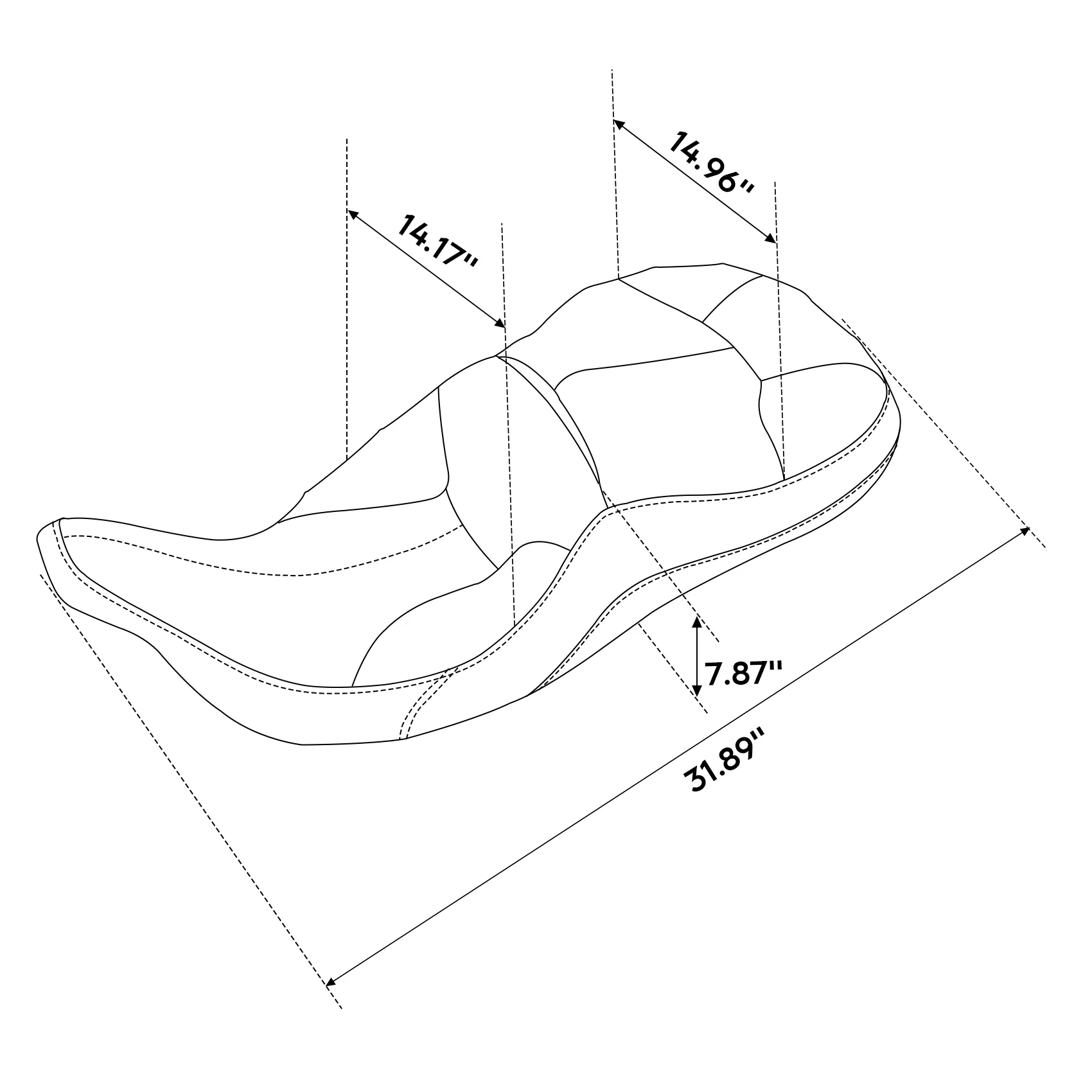 Driver Passenger Seat Fit For Harley Touring Electra Glide Ultra Classic 97-07