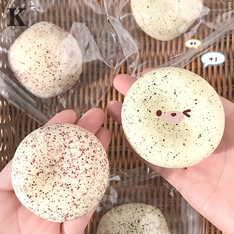 Fluid Sesame Bun Mochi Pinch Music Squishy Toys Creative Slow Rebound Super Soft Simulation Mochi Balls Kids Stress Relief Toys