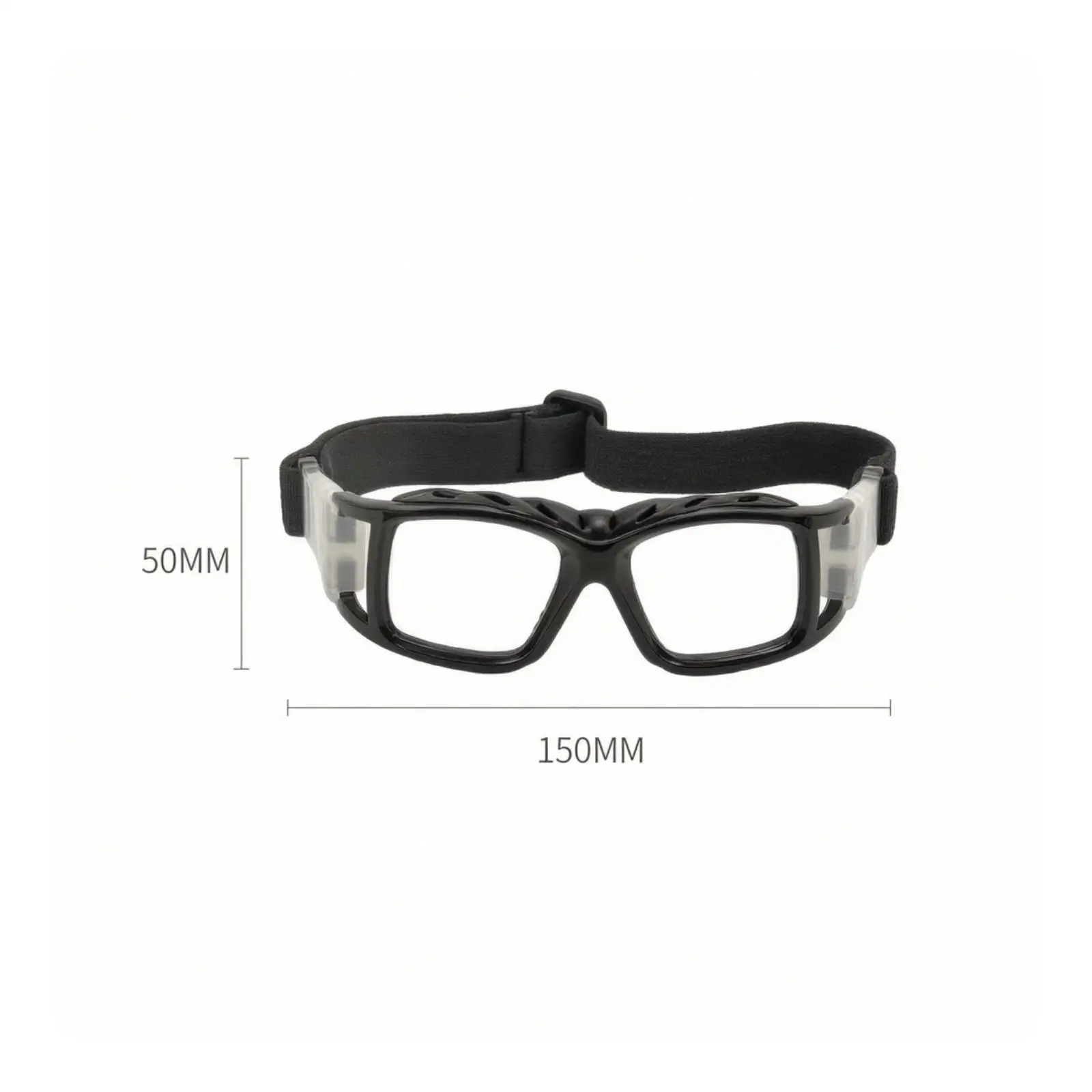 High Performance Sports Goggles for Athletes Wide Frame Eye Protection Glasses with Side Guards for Running Cycling Training