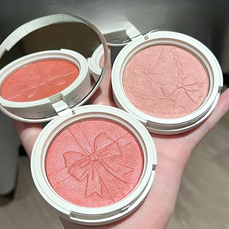 

CHOIZ BEAUTY Bow Relief Glow Blush Запеченные полупрозрачные хорошие цвета лица Солнечная ванна Стойкий макияж лица