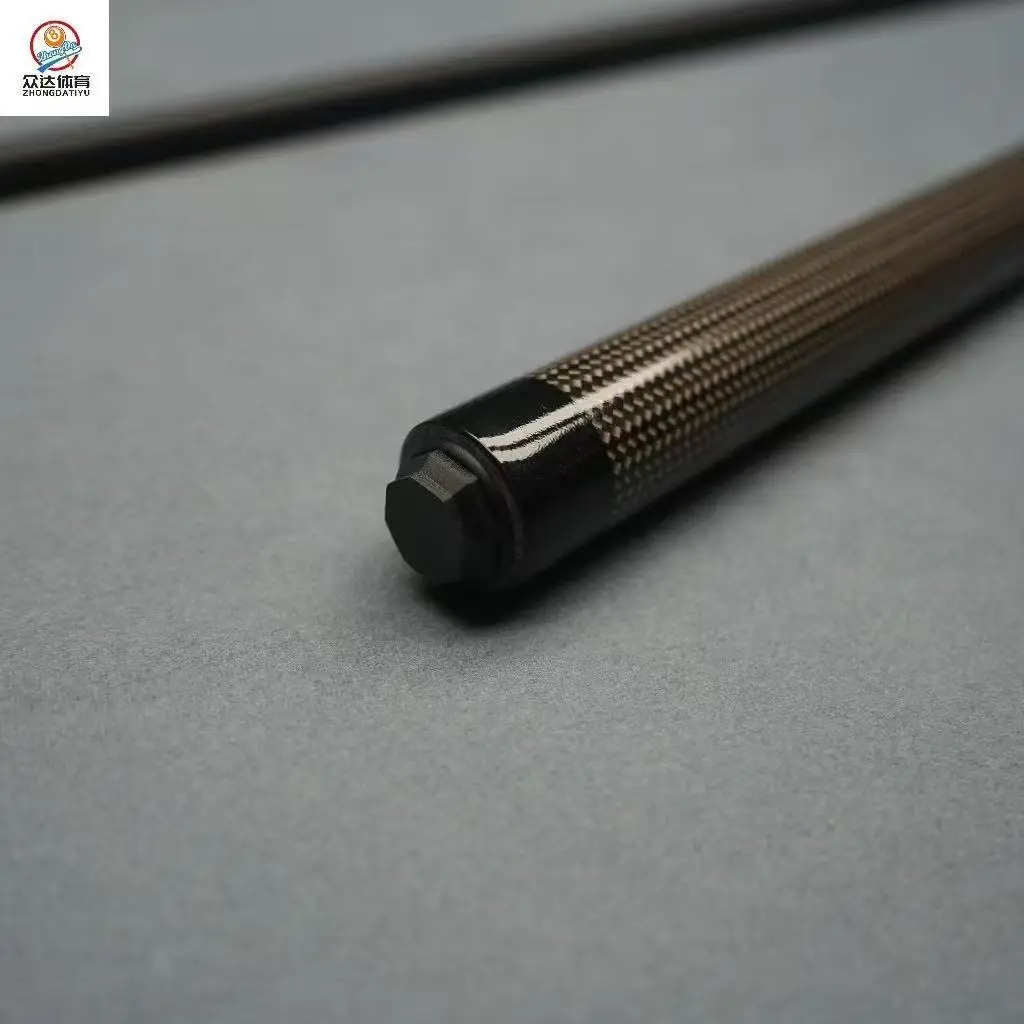 Hybrid 8-Ball & 9-Ball Cue - Carbon Fiber Forearm Premium Maple Handle 19oz 13mm Tip Mirror-Finish Piano Lacquer