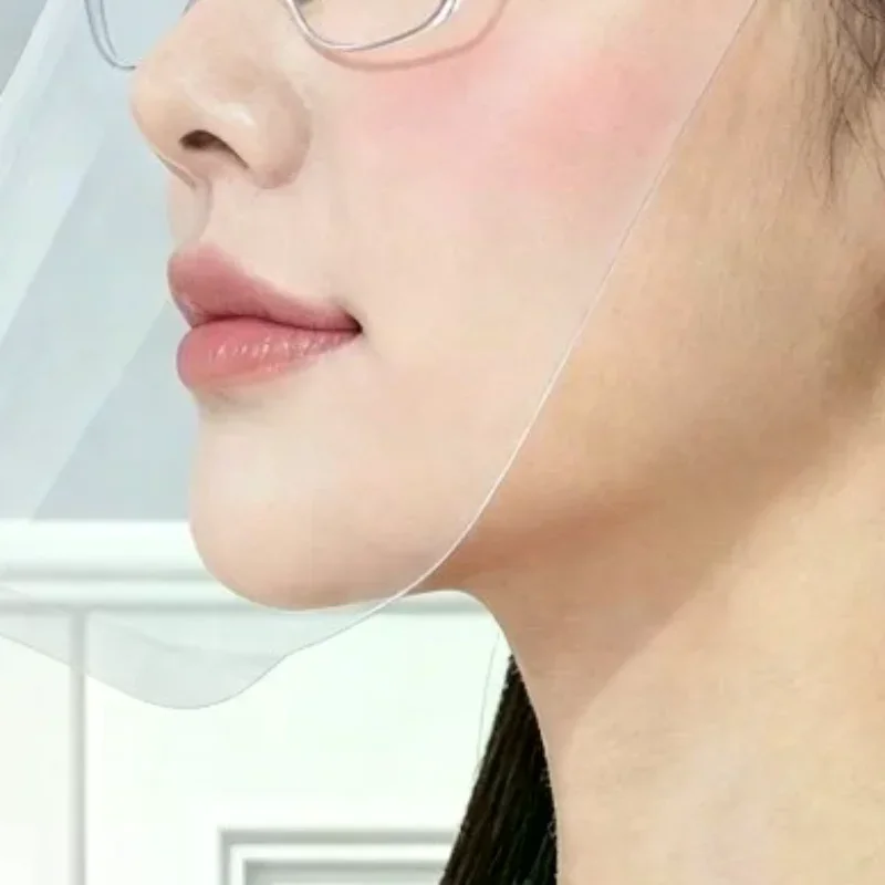 Face Shield Transparent Full Face Cover Safety Protective Film Tool Anti-Oil Anti-Fog Kitchen House Clean Dust Proof Mask