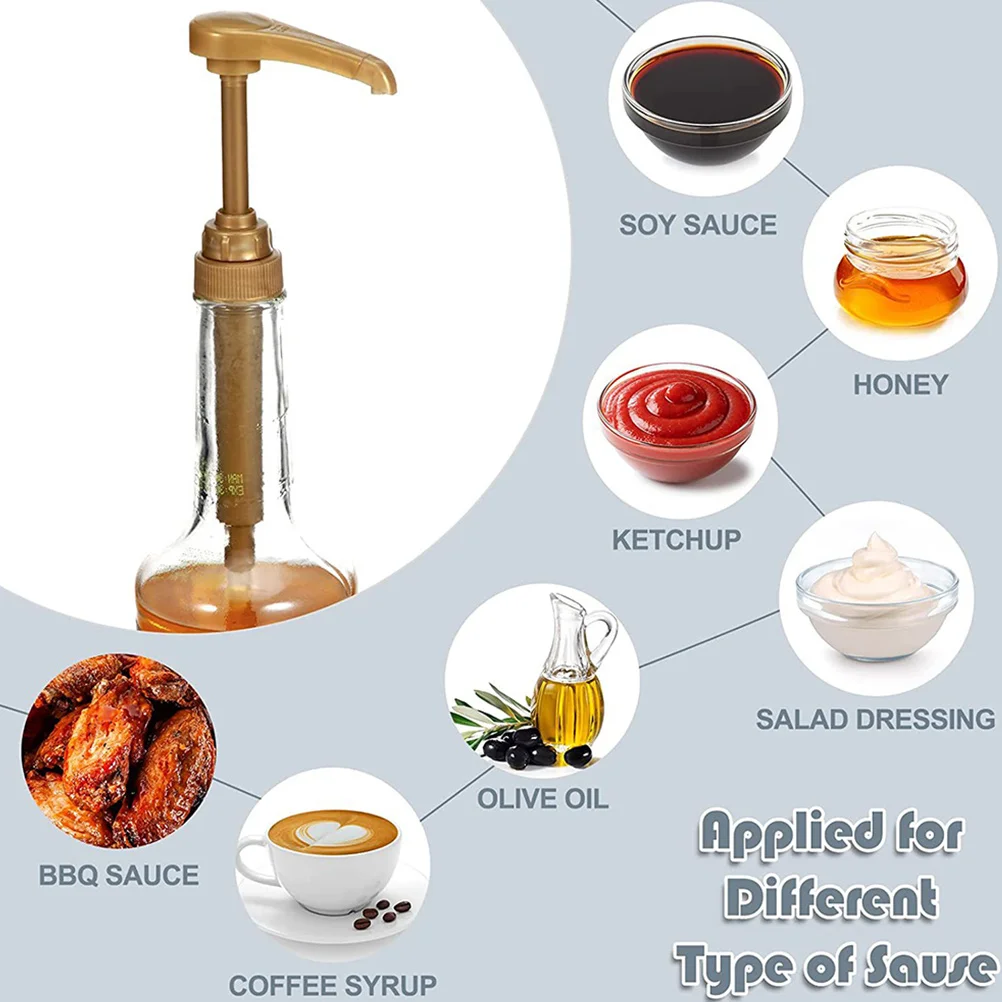 

8pcs Pump Dispenser Replacement For Drink Flavoring Syrups Bottle Pump Coffee Bar Syrup Dispenser Pumps For Syrup Bottles