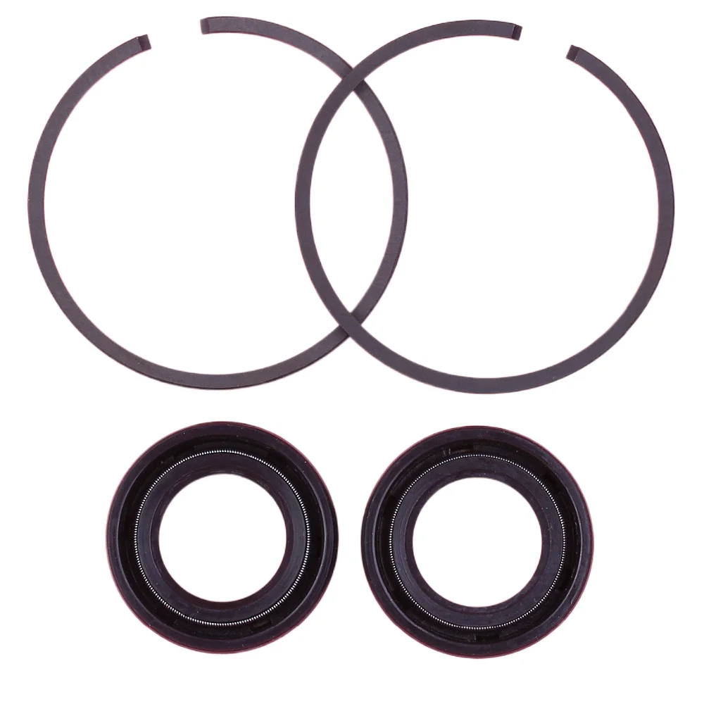 2 Set Crank Oil Seal 40mm x 1.5mm Piston Rings Kit For Robin NB411 Kawasaki TD40 Trimmer Brush Cutter Engine Part