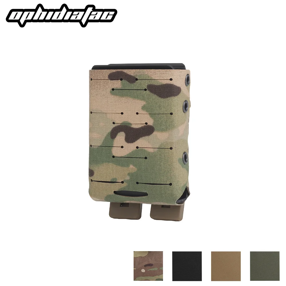 OPHIDIAN Molle Lightweight AR15/M4/9mm Magazine Pouch Magazine Built-in Nylon Bracket Hunting Pistol Rifle Equipment