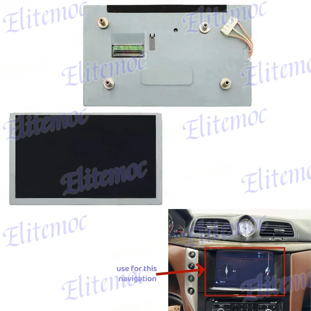 

7" LCD Display for Maserati GRANTURISMO MC Convertible GranTurismo M145 Stradale 2007-2019 Navigation Center Console Screen