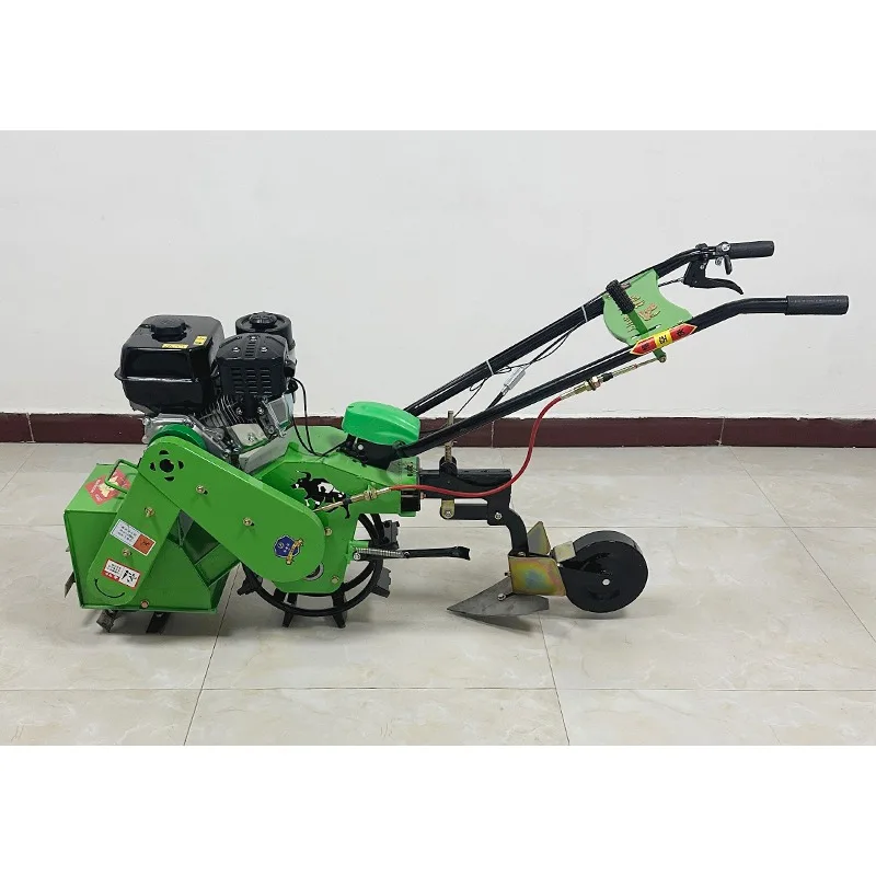 4WD gasoline multifunctional micro tillage machine for weeding and furrowing small ridging machine