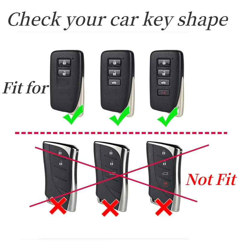 Alloy Car Key Case Cover for Lexus RX350 NX300 Es300h Rx450h GS300 GX470 IS250 ES350 LX570 GX460 Nx300h Is300h Shell Fob Holder