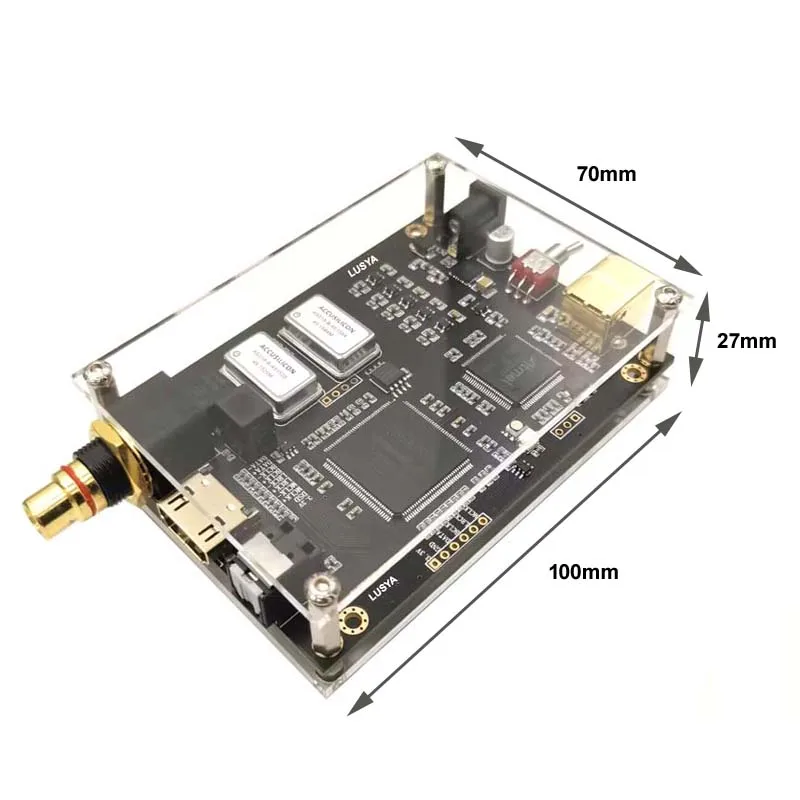 Lusya Amanero Italian USB Interface Card Cpld DSD512 384k Dop128 AS318B 0.1 ppm Coaxial Output I2S Signal Processing Spdif