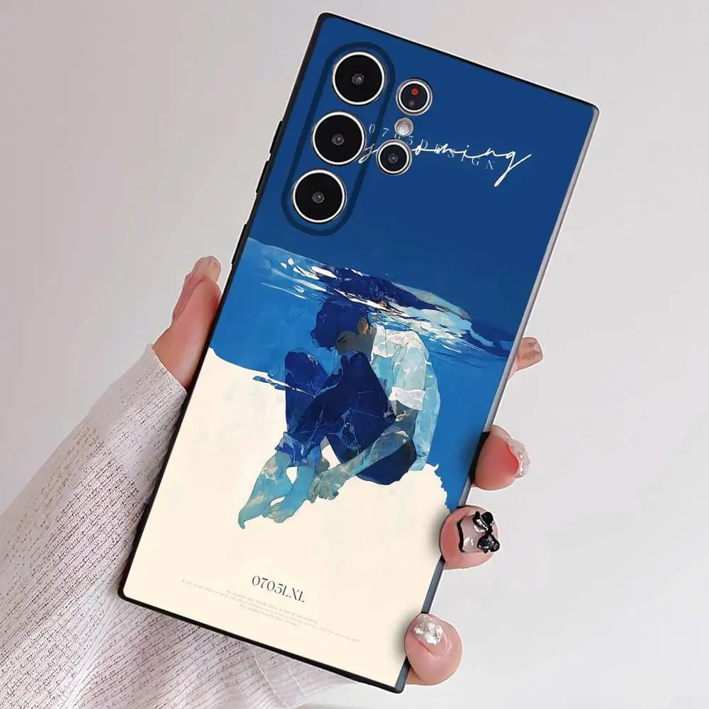 Чехол для телефона Anime Blue Period Yatorayaguchi, приятный для кожи мягкий чехол из ТПУ, совместимый с Samsung S21/S22/S23/S24/S25 FE/Plus/Ultra