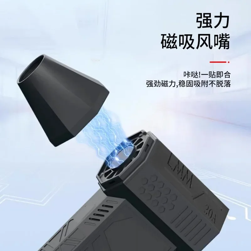 LMM Violent Fan with Light Handheld High Speed Electric Hair Dryer Dust Collector