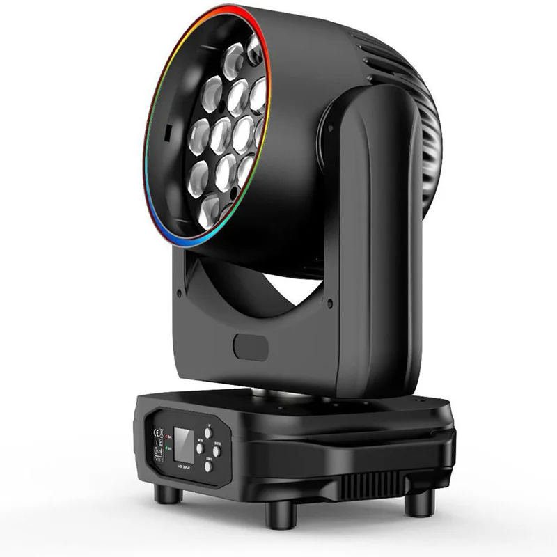 

19x15W Zoom Wash LED light with LED Strip effect Disco DJ Party light Club Bar Wedding dmx512 LED moving head light stage show