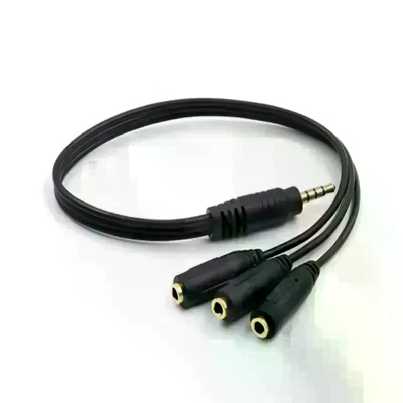 3.5mm 3 Way Port Aux Multi Headphone Earphone Audio Splitter Adapter 3.5mm Jack HUB Splitter Audio Cable 1 Male to 3 Female