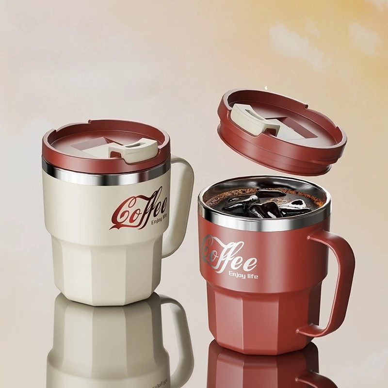 

Creative Thermal Insulation Teacup 304 Stainless Steel Double-layer Coffee Milk Graduated Mug Home Office Water Drinking Tea Cup