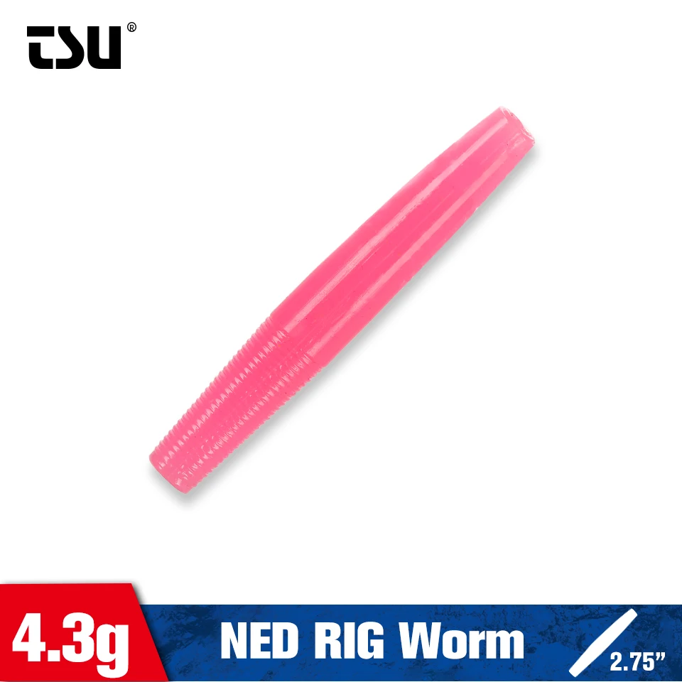 TSURINOYA Ned Rig Stick Worm 70 mm – vinilo para lubina y lucio - imagen 4