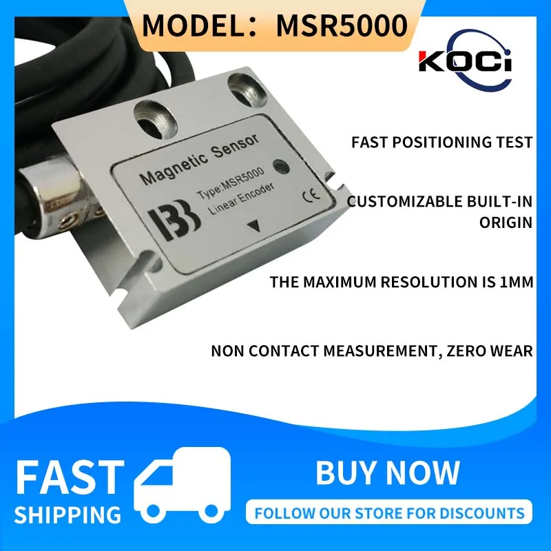 Grade Magnética Cabeça de Leitura Msr5000 Grade Magnética Régua Ralando Leitura Cabeça Magnética Shan Sensor de Medição de Deslocamento