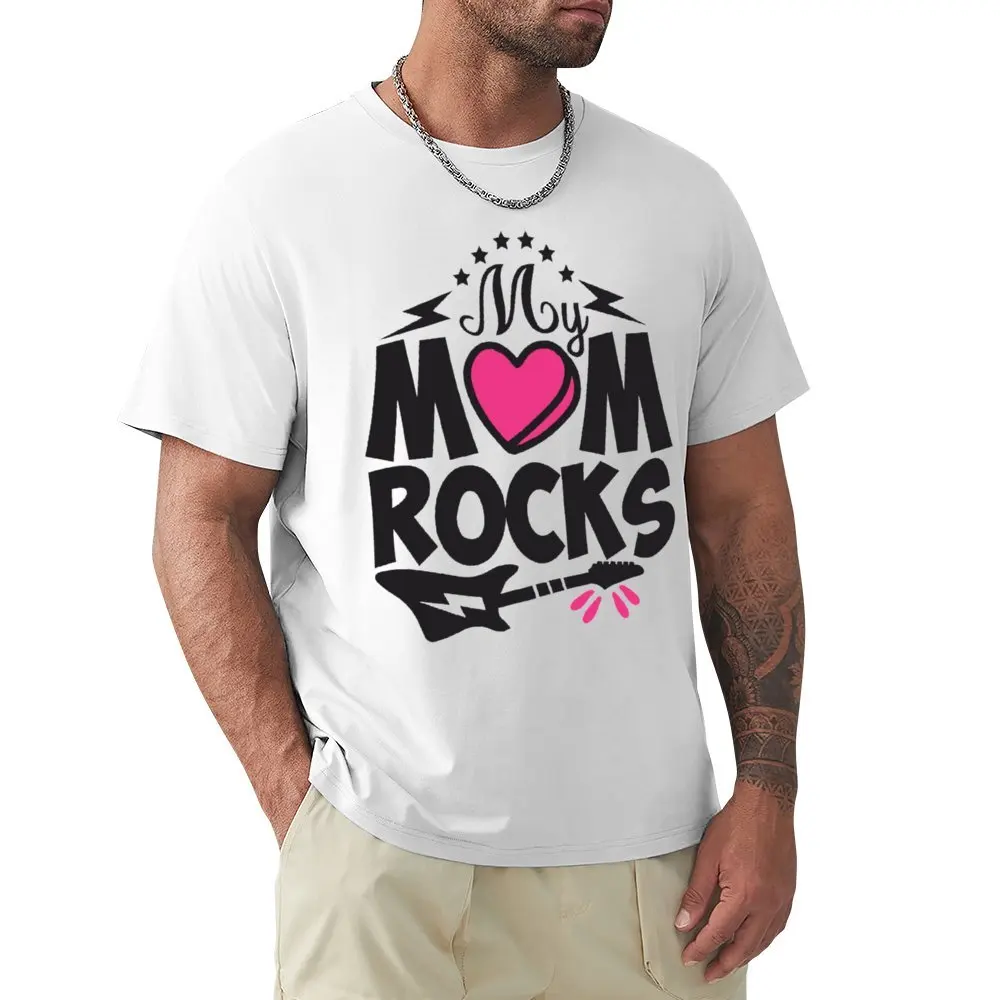 Mother's Day Mom Rocks WOmen's Tank Top Tshirt Vintage T-shirt Crewneck Motion  Funny Novelty Travel USA Size