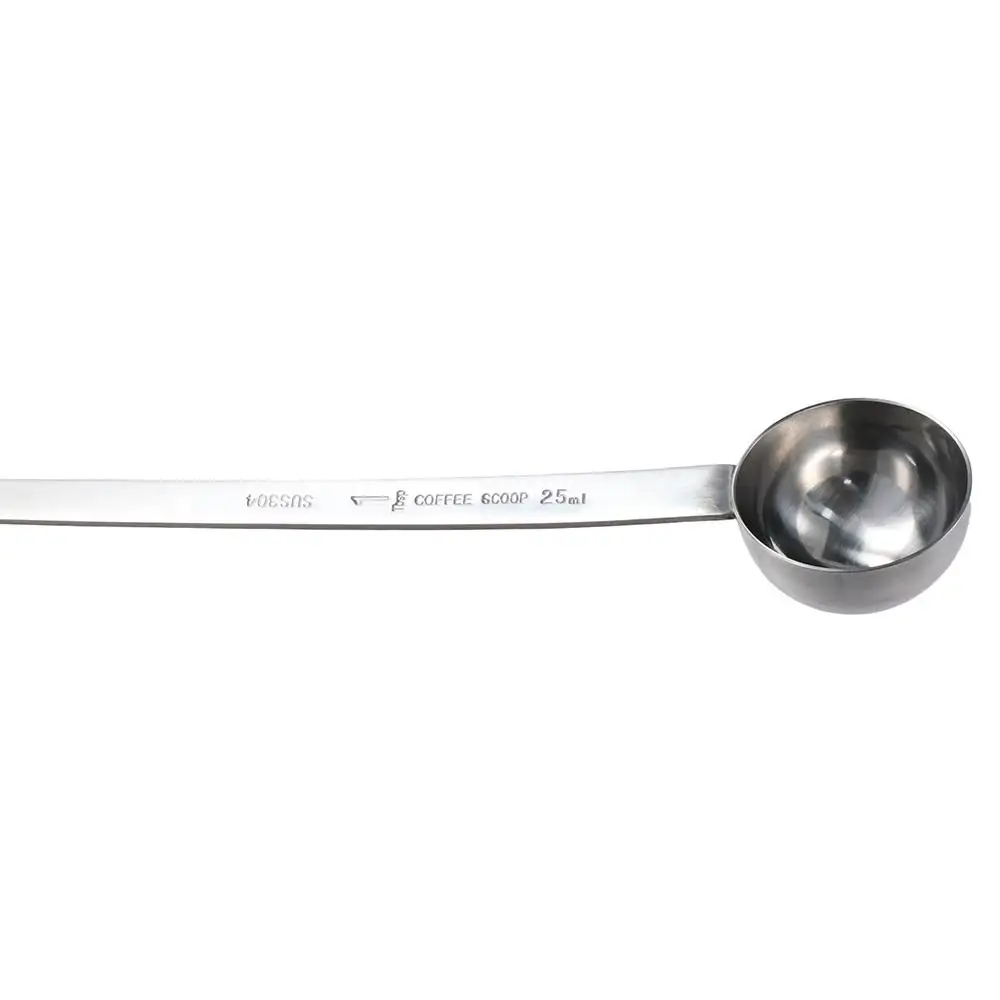 Hot Stainless Steel Coffee Scoop 5/10/15/20/25/30ML Long Handle Measuring Tablespoon Thicken Coffee Measuring Spoon Blending