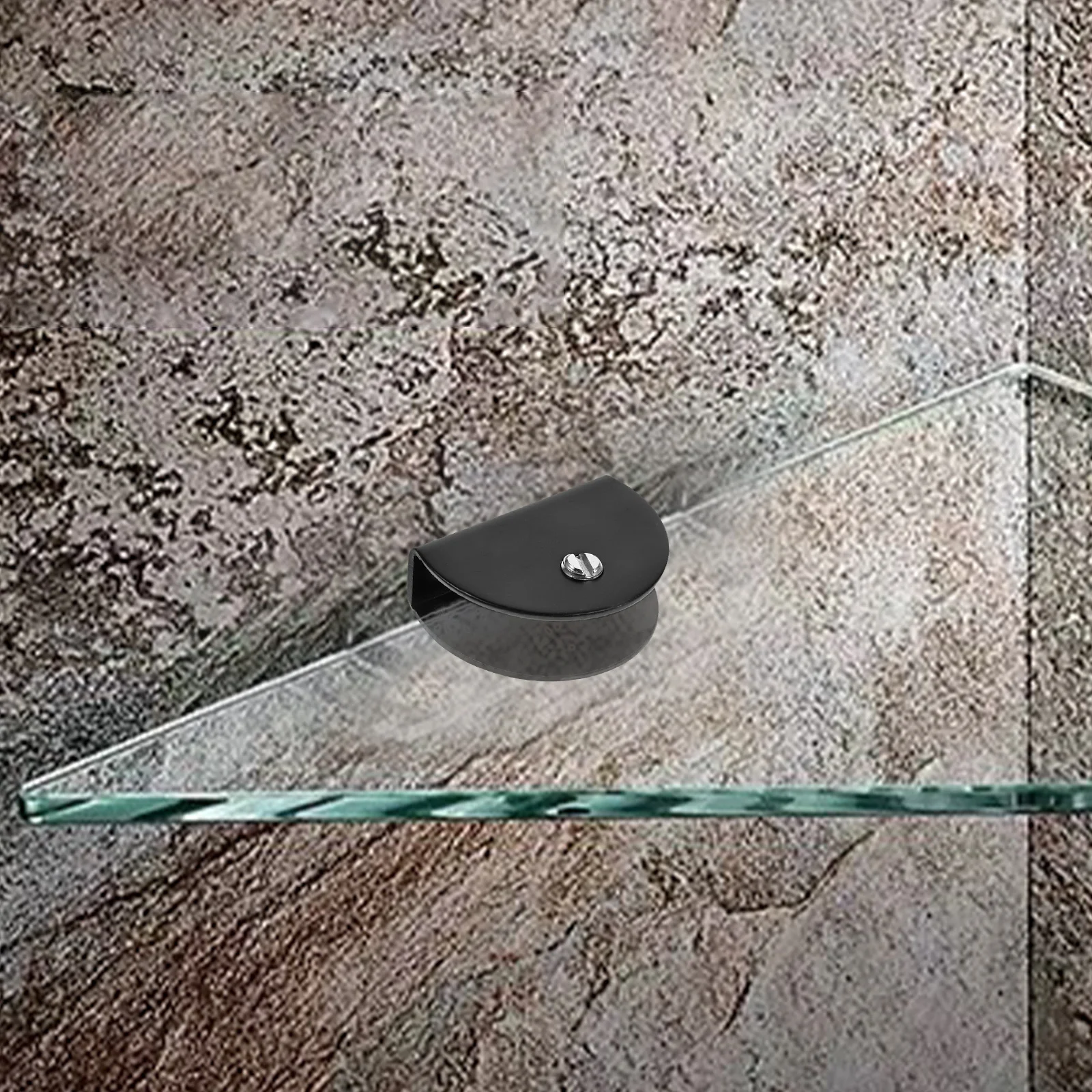 

8pcs Glass Clamp Brackets Heavy Duty Stainless Steel For Frameless Mirror Wall Mounting Floating Shelf Support Panel Clamps