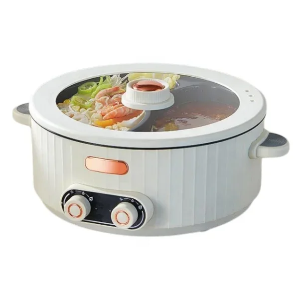 6L double knobs multi cooker electric large volume multi purpose cooker professional hotpot cooker OEM wholesale factory