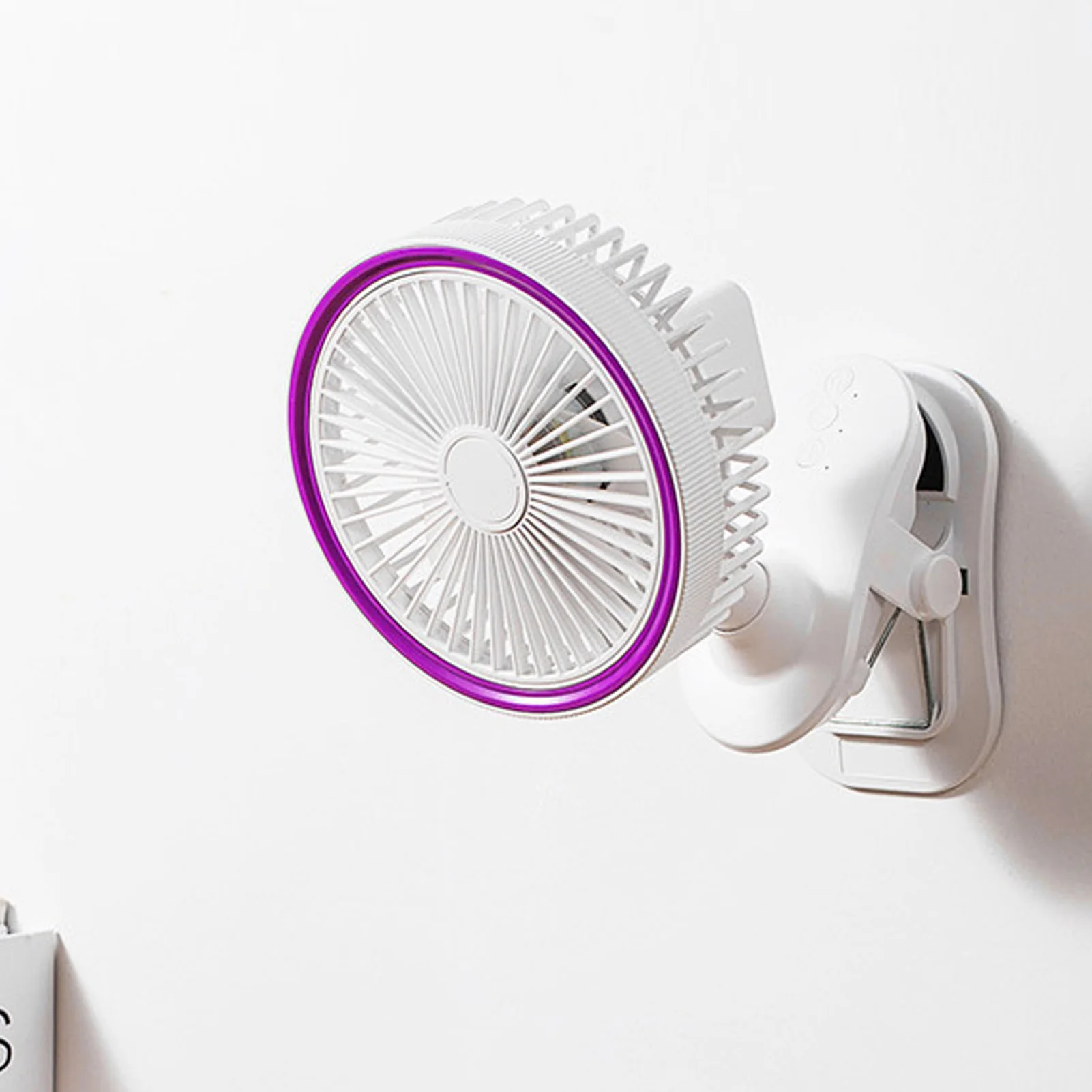 

Мощный воздушный поток, перезаряжаемый USB-вентилятор с зажимом, вращение на 360 градусов, тихий портативный персональный вентилятор для офисного стола, автомобиля, спальни, путешествий