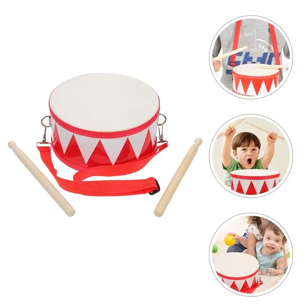 Doppelseitiges Instrument Handtrommel Spielzeug Montessori Lernen Musikinstrument Spielzeug Multifunktionale Schlagen Holz Kinder Trommel Spielzeug