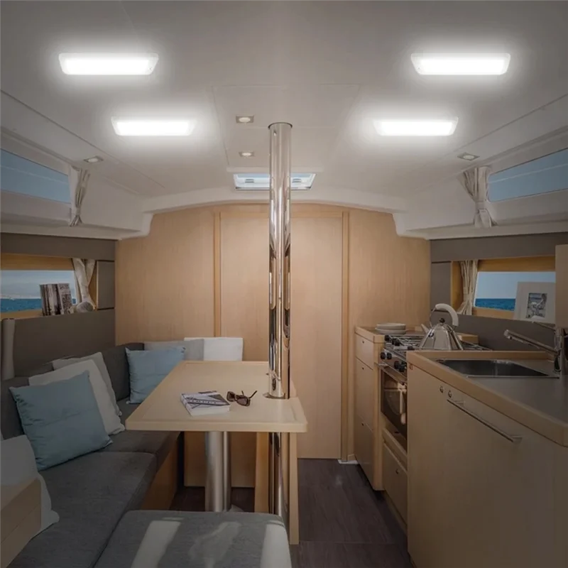 

НОВЫЙ автомобильный внутренний светильник для автофургона, светодиодный светильник 12 В-30 В, супер яркий потолочный купольный светильник для кемперов, грузовиков на колесах