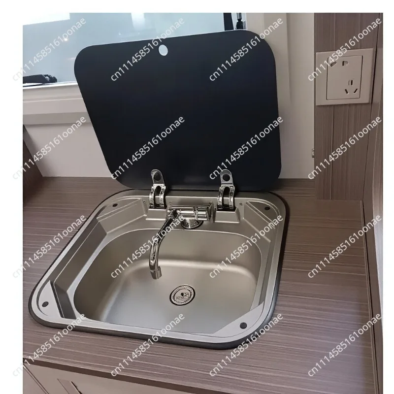 Modern Camper Durable Fashion RV Stainless Steel Square Sink Camping Accessories RV Sink