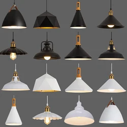 Industrial Hanging Light, Vintage Pendant Lighting Fixture, Metal Cover Lamp for Kitchen Island, Porch, Hallway, Dining Room, Ba