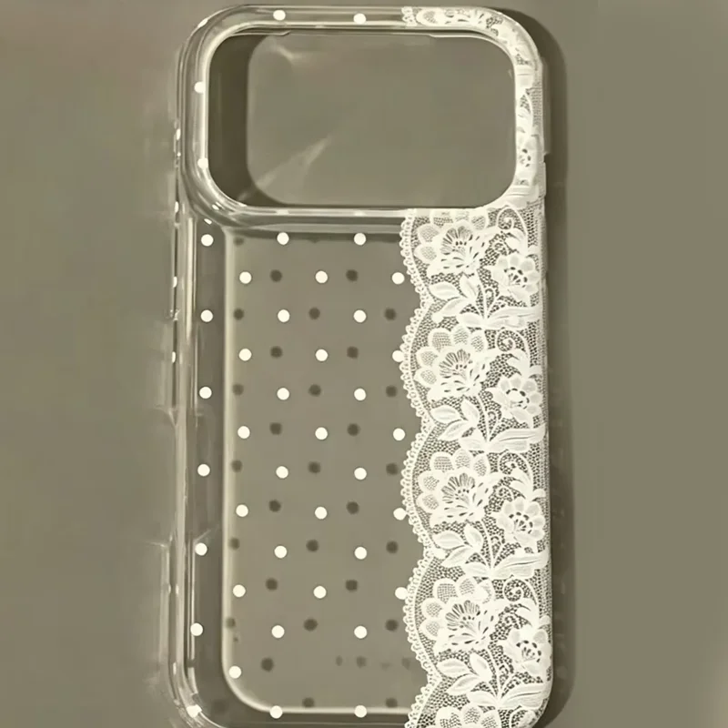 Advanced Simple Large Hole Transparent Phone Case For iPhone 18 DUO 17 AIR 16 15 14 13 12 11 PRO MAX 7 8 PLUS MINI Cover