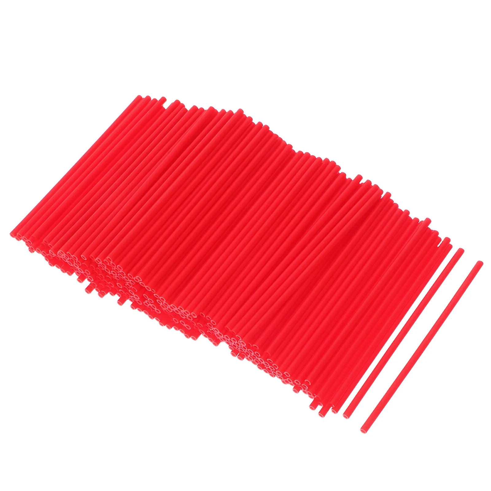 300Pcs Red Plastic Spray Can Extension Tubes 100Mm for Lubrication Automotive Maintenance Cleaner Spray Nozzle Replacement