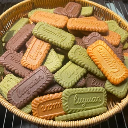 Artificial Fake Cookies Simulation, Realistic Biscuits Cracker, Food Dessert Decoration, Display Props Model, PVC, 3Pcs
