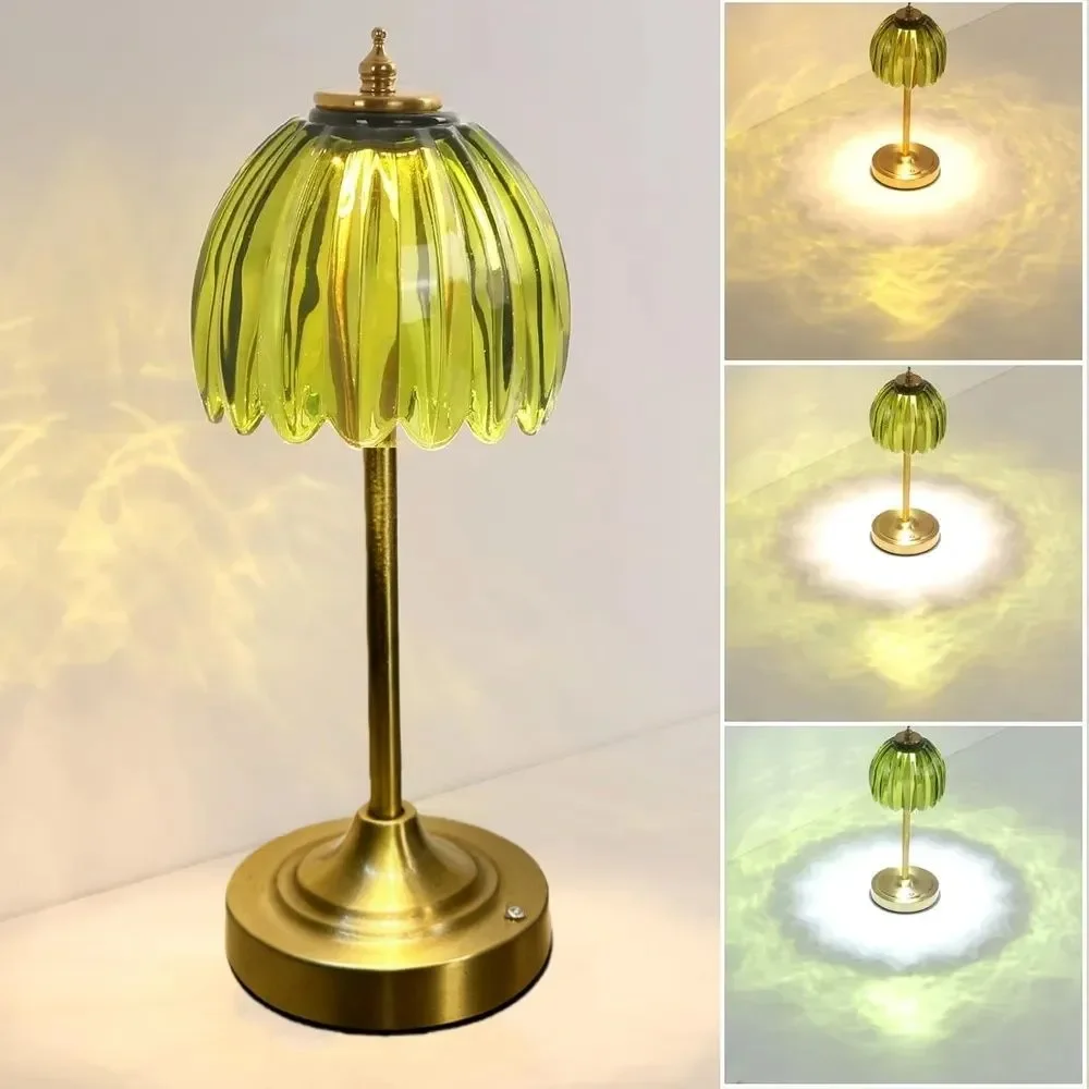 

Table Lamp Cordless Small Table Lamp with 3 Colors, Dimmable Rechargeable Table Lamps for Living Room, Bedroom, Bedside