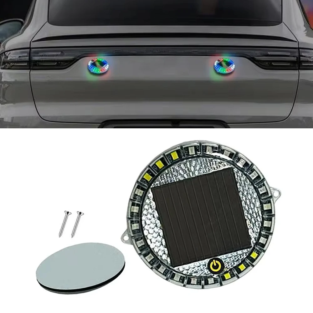 Warning Light Solar LED Vehicles Flashing Lamp Intelligent Sensor Flashing Alarm Safety Lamp for Cars