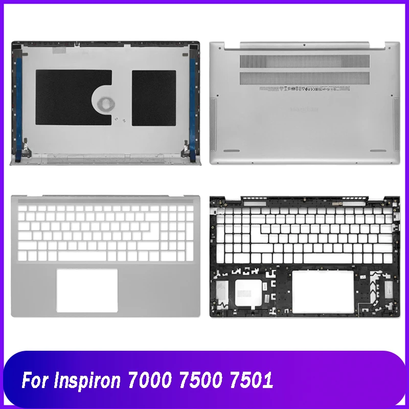 New Rear Lid For DELL Inspiron 7000 7500 7501 Laptop LCD Back Top Cover Palmrest Upper Bottom Base Case Replacement A C D Cover