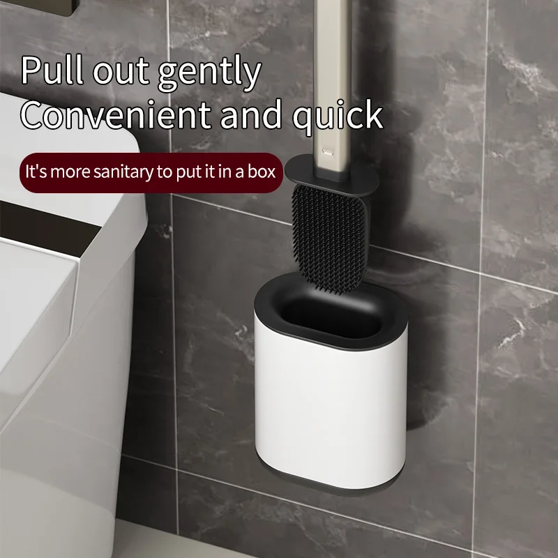 

Съемная чистящая щетка Leasylife, ручная, с длинной ручкой, настенная, для ванной комнаты, бытовая, с силиконовой щетиной.