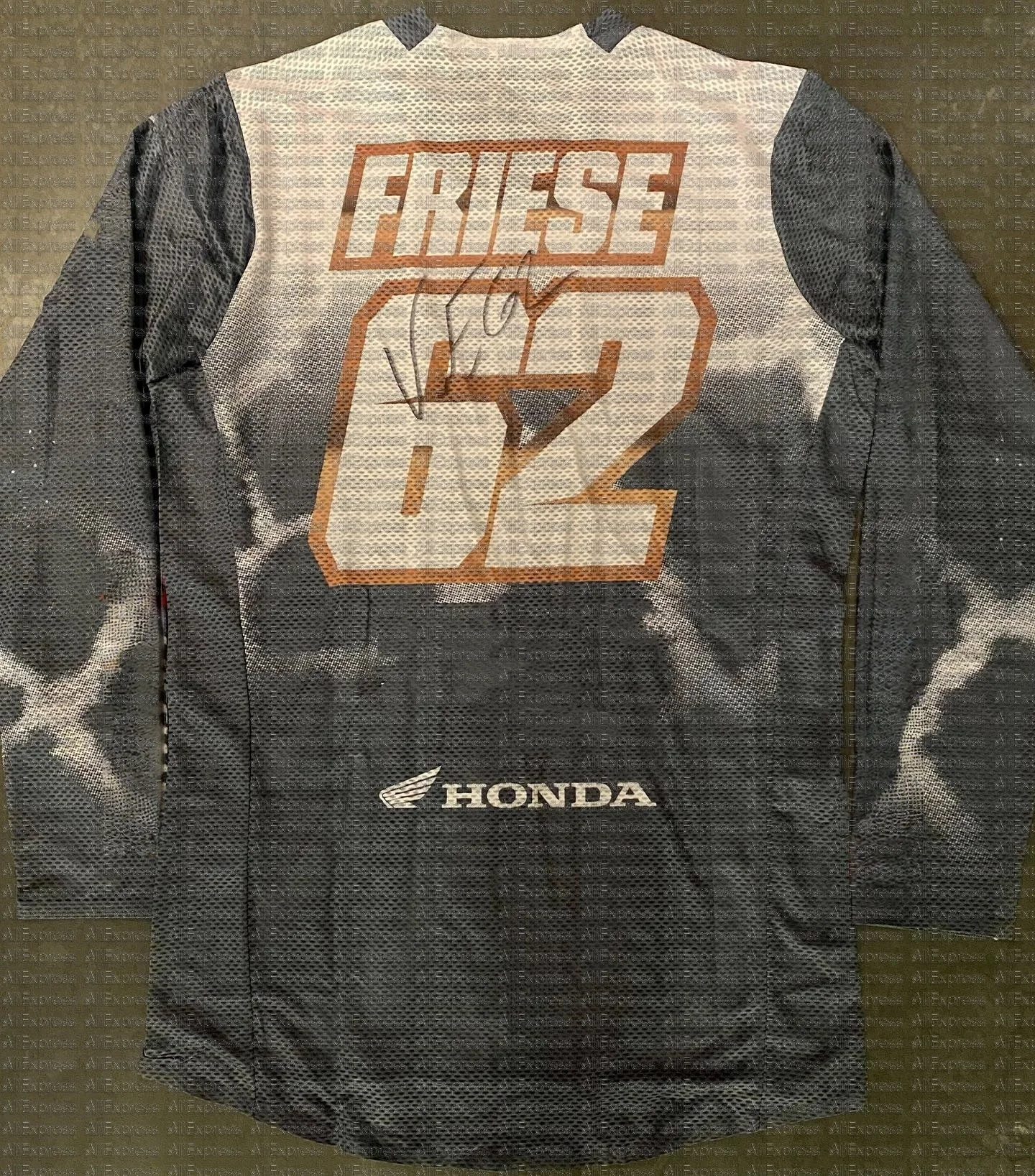 

Honda #62 friese Racing Team Motocross Replica Jersey 2025 Summer Loose Fit 3D Printed Quick Dry Breathable Long Sleeve