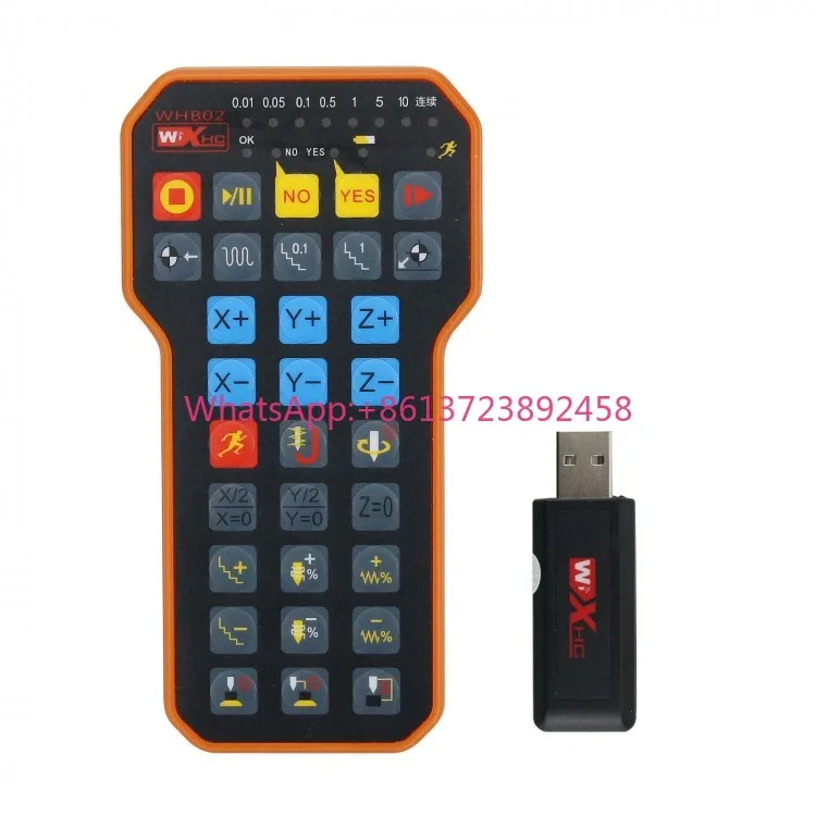 CNC Handwheel NC Studio USB Wireless Remote Handle 3 Axis Plastic 60m Range CNC Controller for CNC Router Engraving Machine