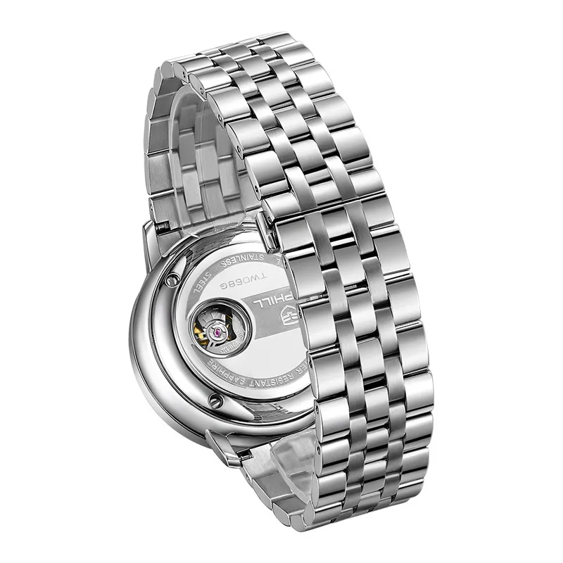 ساعة عمل أوتوماتيكية للرجال ، ساعة عمل مقاومة للماء ، 316L ستانلس ستيل ، 50 م ، TW068