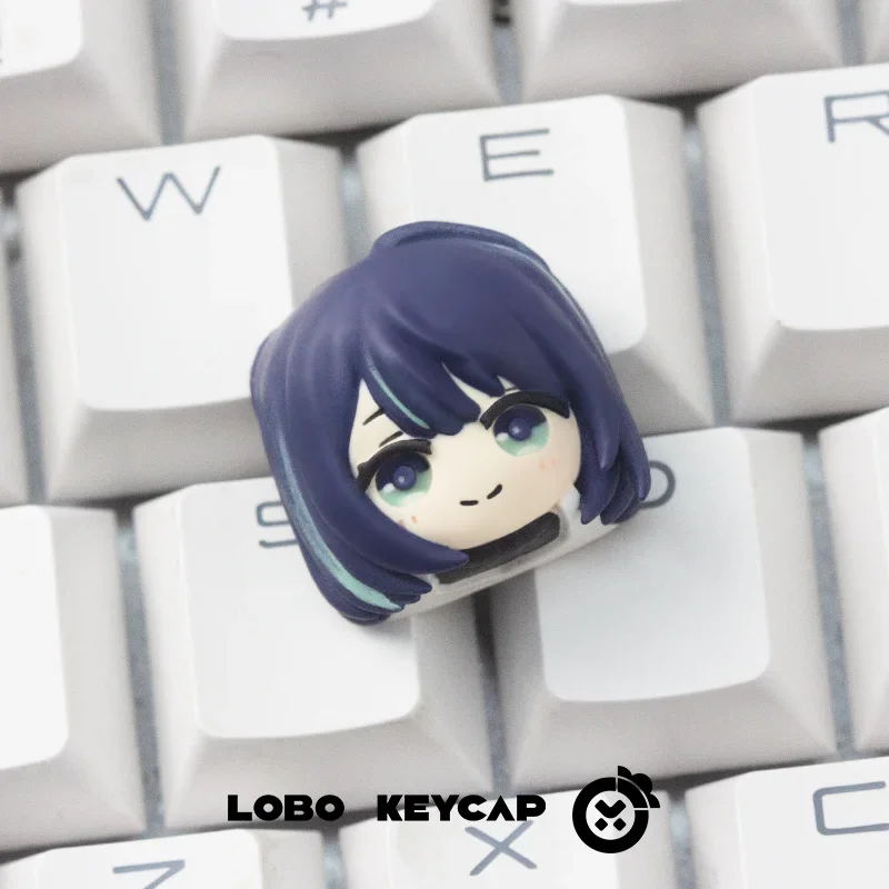 Oshi No Ko Theme Keycaps Original Design Cartoon Anime Mechanical Keyboard Keycap Accessories Custom 3D Resin Artisan Key caps