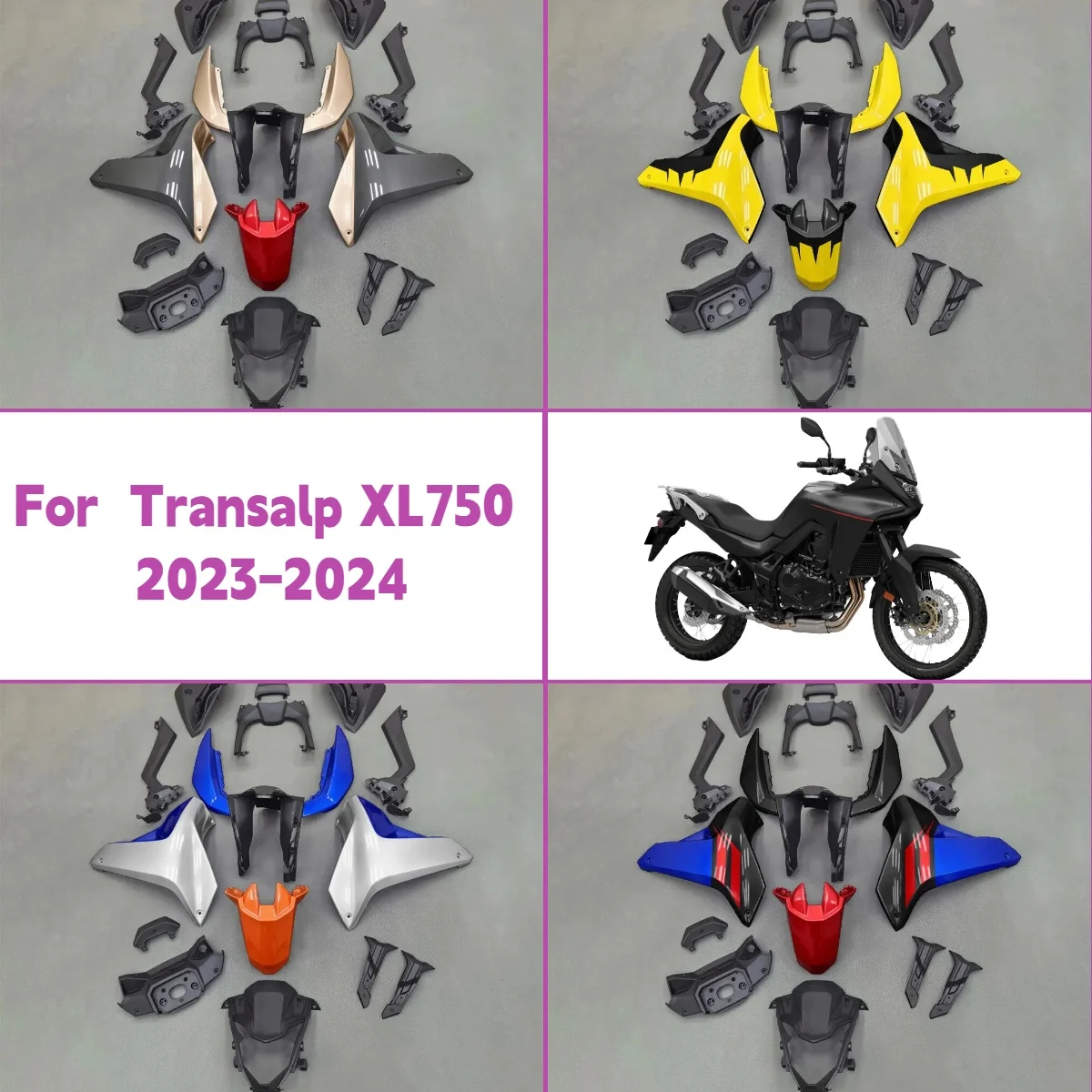 

2023 2024 Transalp XL750 High Quality Fairing Kit for 23 24 Honda Transalp XL 750 Full Injection Motorcycle Body Cover Fairings