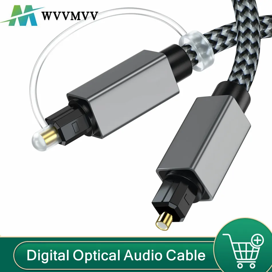 WvvMvv 1.8M 3M Digital Optical Audio Cable Toslink SPDIF Coaxial Cable for Amplifiers Blu-Ray Xbox 360 PS4 Soundbar Fiber Cable