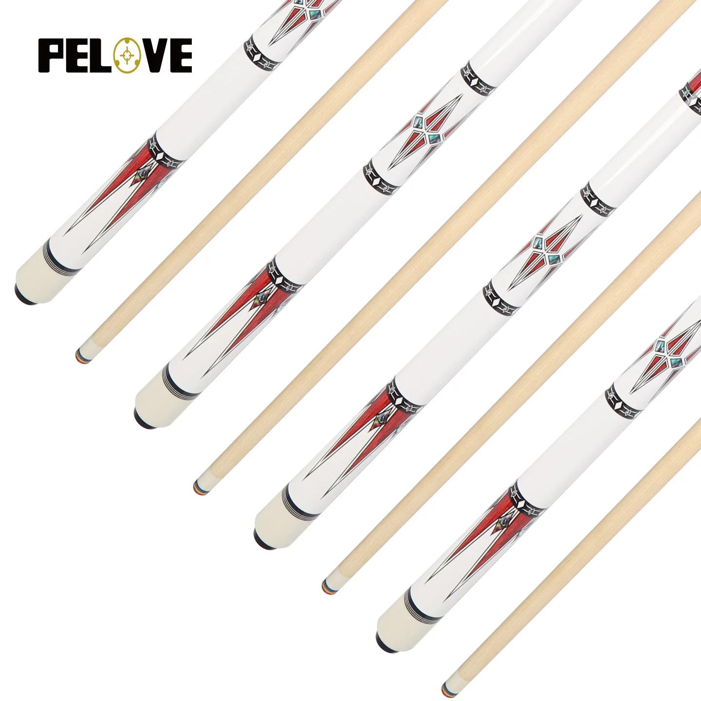 Customized High Quality Billiard Cue Stick  Maple Shaft Nine Ball   1/2 Split Joint 12.5mm Pool Cue Stick Factory Direct Sales