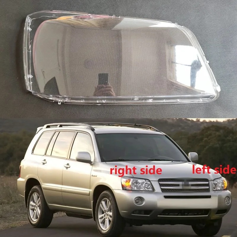 

For Toyota Highlander 2004 2005 2006 Headlamp Lens Cover Headlight Glass Lamp Shell Transparent Housing Lampshade Lights Mask