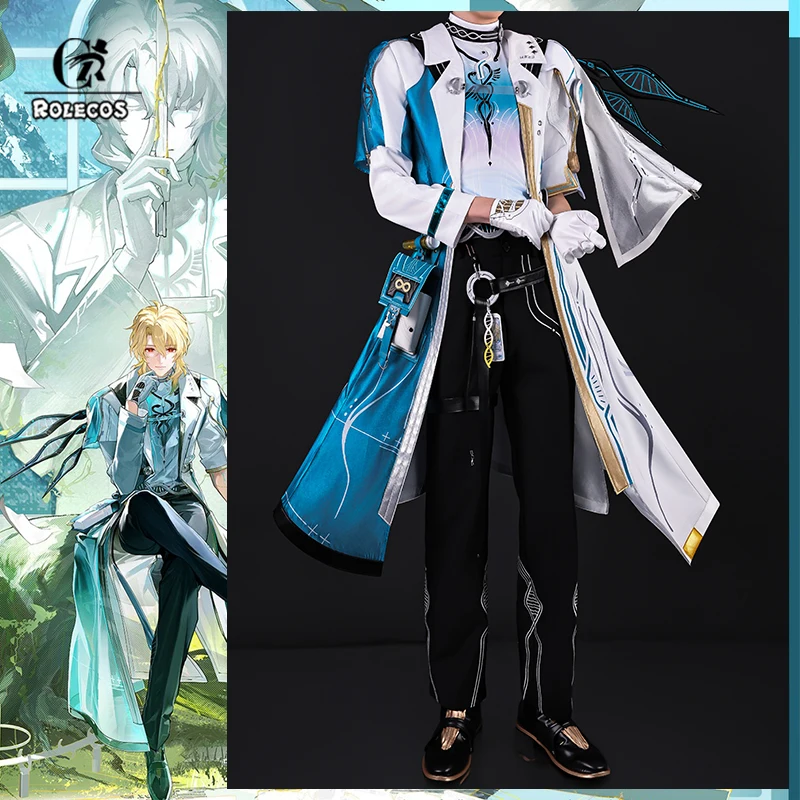 

ROLECOS Game Wuthering Waves Luuk Herssen Cosplay Costume Startorch Academy Doctor and Counselor Men Suit Halloween Party Outfit