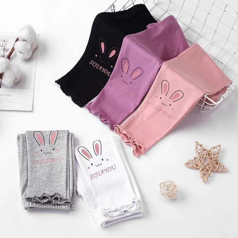 1pcs Girl Spring Summer Modal Kid Legging Children Thin Tight Sweatpant Child Casual Pants Autumn Toddler Skinny Cropped Trouser