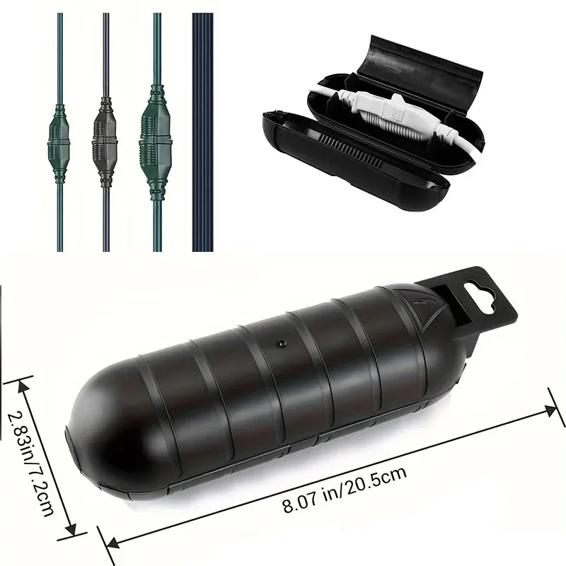 Outdoor Extension Cable Safety Cover, Waterproof Sealed and Weather Proof Electrical Connection Box Indoor and Outdoor Socket image 5
