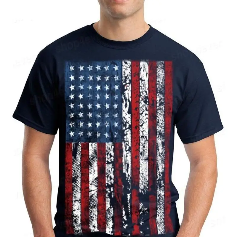 

Потертая футболка с флагом США и США, 4 июля, патриотическая футболка с флагом США